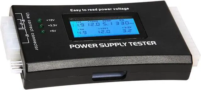 Alt view image 5 of 7 - Bestyu Digital LCD Display PC Computer Power Supply Tester 20/24 Pin 4 PSU ATX BTX ITX SATA HDD Testers