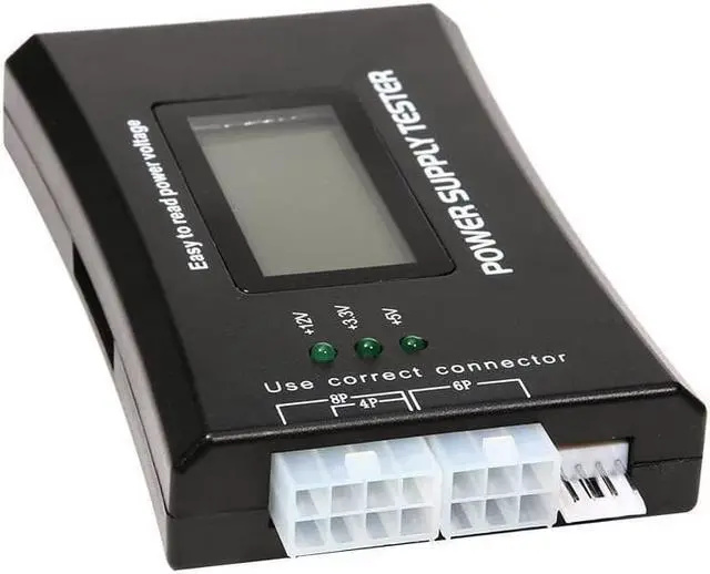 Alt view image 7 of 7 - Bestyu Digital LCD Display PC Computer Power Supply Tester 20/24 Pin 4 PSU ATX BTX ITX SATA HDD Testers