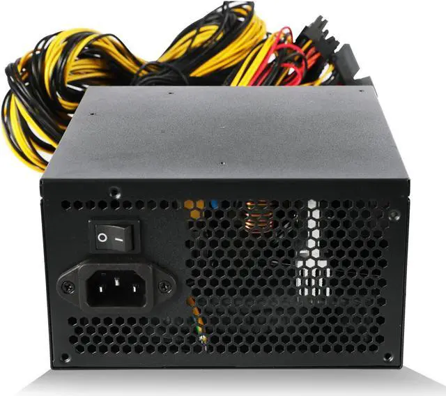 Alt view image 2 of 7 - Mining Power Supply 1800W Mining PC Power Supply for 8 GPU ETH Rig Ethereum Miner 110-240V Power Supply Mining Machine with Auto Thermally Controlled Fan