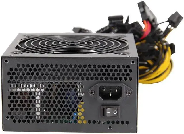 Alt view image 7 of 7 - JBLCC Mining Power Supply Modular Mining PC Power PSU Supports 8 GPU Rig for ETH Bitcoin Ethereum Miner with Auto-Thermally Controlled Fan Supply (2000W)