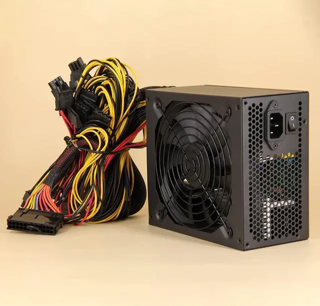 Alt view image 6 of 7 - JBLCC Mining Power Supply Modular Mining PC Power PSU Supports 8 GPU Rig for ETH Bitcoin Ethereum Miner with Auto-Thermally Controlled Fan Supply (2600W)