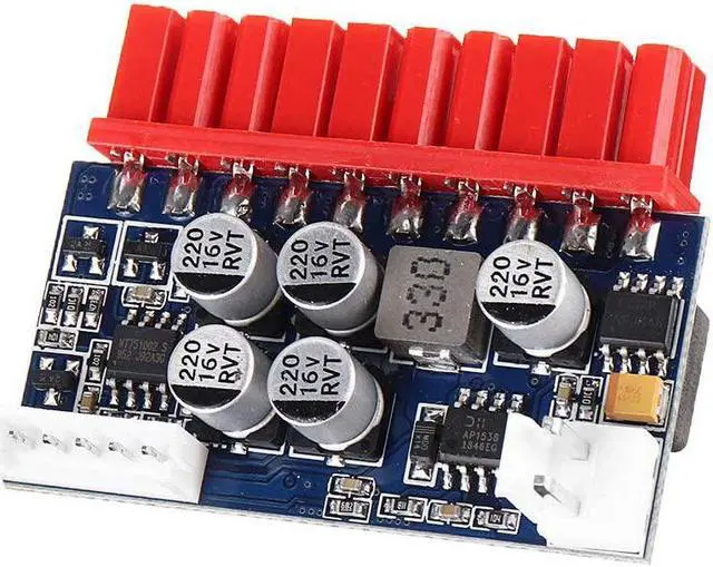 Alt view image 4 of 7 - SHELLSK Power Module Parts 20Pin 12V 90W Output Mini ITX DC ATX PC Switch DC-DC ATX Pico PSU Power Supply for Computer for Maintenance
