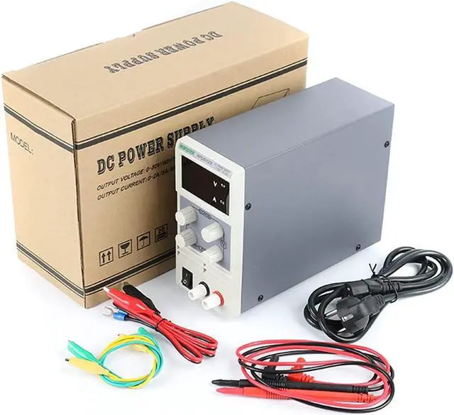 Alt view image 6 of 6 - Laboratory power supply Adjustable Digital MINI LED Switching DC 30V 10A 60V 5A Power Supply Laboratory Power Supply DC Jack For Phone Laptop Repair For Lab power supply ( Color : KPS-605DF Set )