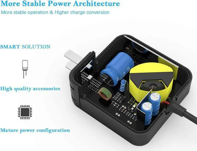Alt view image 2 of 6 - IdeaPad Laptop Charger 45W for Lenovo IdeaPad 310 320 330 330s 3 5 120s 120 130 130s 510 520 530s 710s ADP-45DW B ADL45WCC Flex 4 5 6 Yoga 710 510 Round Tip Power Supply AC Adapter (Foldable Plug)