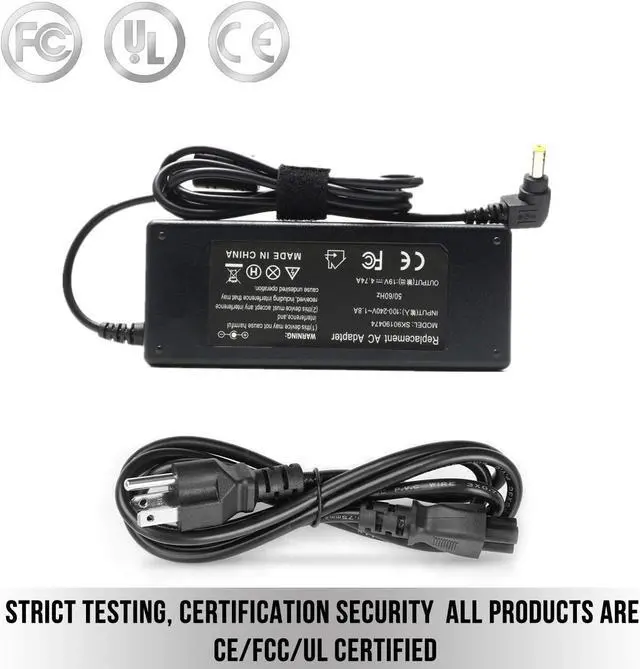 Alt view image 5 of 7 - 90W 19V 4.74A Ac Adapter Laptop Charger for Toshiba Satellite C655 C655D C675 C850 C855 C855D C875 C50 C55 C55D C55DT C55T C75 C75D L50 L55 L55D L75 L305