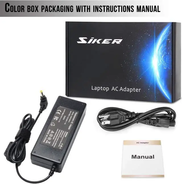 Alt view image 7 of 7 - 90W 19V 4.74A Ac Adapter Laptop Charger for Toshiba Satellite C655 C655D C675 C850 C855 C855D C875 C50 C55 C55D C55DT C55T C75 C75D L50 L55 L55D L75 L305