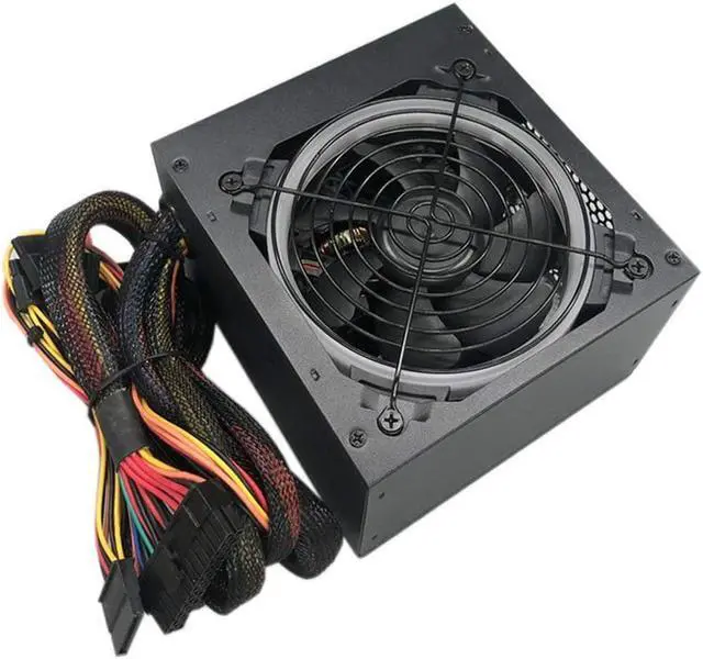 Alt view image 3 of 7 - 450W Power Supply/PSU, Computer Modular ATX Gaming Power Supply - Built-in high Wind Pressure RGB 256 Color Silent Fan, Supporting Game Graphics Cards with CPU Multithreading Performance