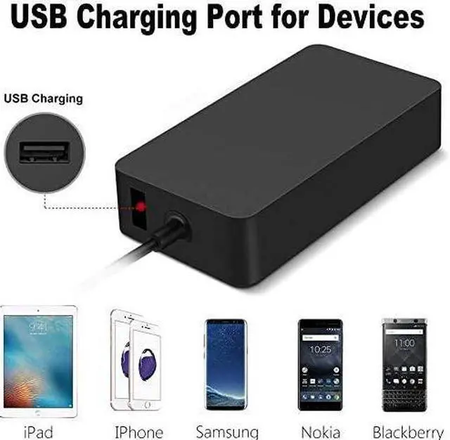 Alt view image 4 of 7 - ONELH Surface Laptop Charger, Compatible with Microsoft Surface Power Adapter for Surface Pro 3/4/5/6/7/X, Surface Laptop 2/3/4, Surface Go 2, Surface Book 2, Surface Laptop Go