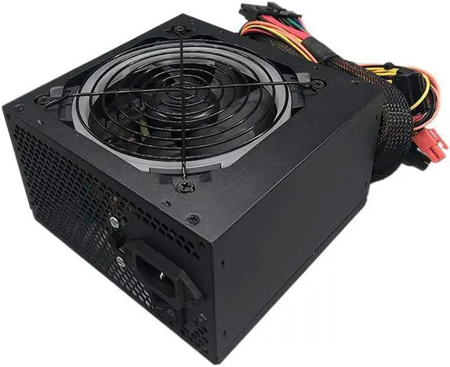Alt view image 5 of 7 - 450W Power Supply/PSU, Computer Modular ATX Gaming Power Supply - Built-in high Wind Pressure RGB 256 Color Silent Fan, Supporting Game Graphics Cards with CPU Multithreading Performance