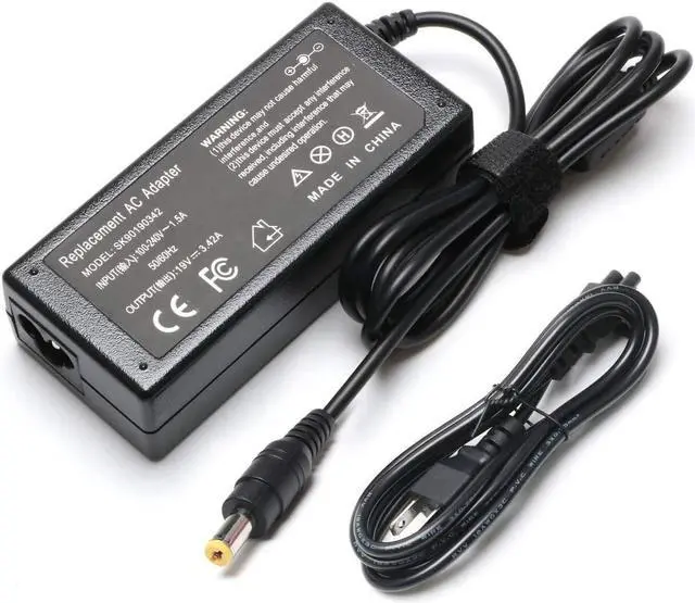 Main image of Laptop Adapter for Acer Aspire 5532 5349 5750 5742 5250 7560 SB416 AS7750 6423 V5 V7 V3 R3 R7 S3 E1 M5 Series ChromeBook AC710 C7 C710 Power Supply Cord 65W 19V 3.42A New AC Charger
