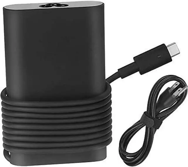 Alt view image 6 of 6 - New 65W USB Type-C AC Charger for Dell XPS 12 9250,XPS 13 9350 9360 9365 9370 9380, LA65NM170 HA65NM170,02YK0F Laptop Power Supply Adapter Cord