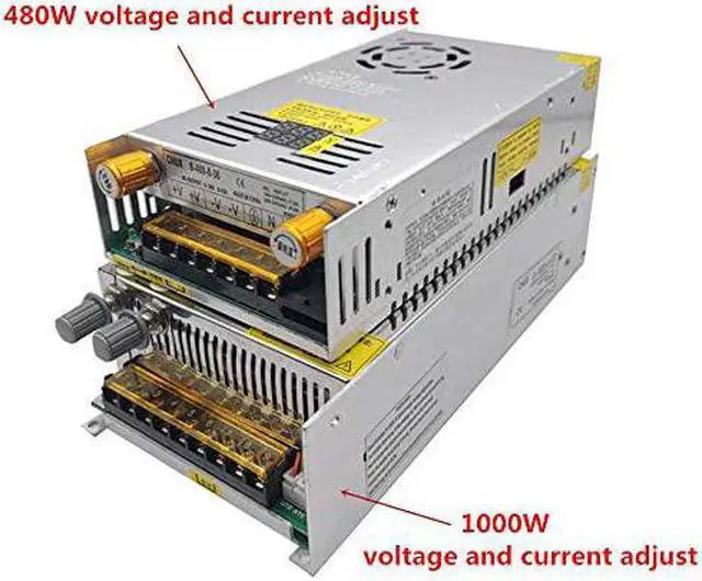 Alt view image 3 of 5 - 480w 500w 1000w Adjustable Switching Power Supply Digital Display 5V 12v 24v 30V 48v AC -DC Converter 80v 120v 220V LED Power (Output Voltage : 0 160V, Power : 480W)