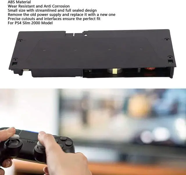 Alt view image 2 of 7 - PUSOKEI Power Supply Adapter Replacement, PS4 Slim Power Supply Unit N15160P1A Power Supply Battery Unit Replacement Game Console Power Adapter for PS4 Slim 2000 Model