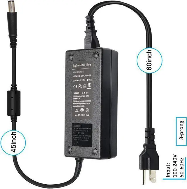 Alt view image 4 of 7 - 135W 19V 7.1A AC Adapter Laptop Charger for HP 384023 391174-001 397803-001 481420-001 PA-1131-08HC,HP DC7800 DC7900;HP Compaq Elite 8000 8200 8300 NC4400 NC6300 NC6400 NC6120 NC6110 Power Supply Cord