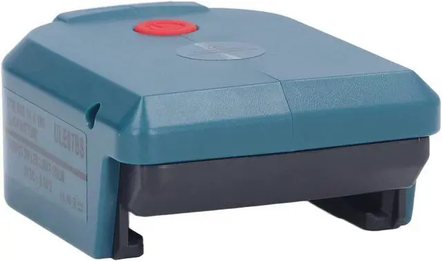 Alt view image 4 of 7 - Gugxiom Battery Adapter LED Light, DC5V 2.1A Input 150LM Bright Color Battery Power Adapter for 14.4?18V Lithium Batteries for Mobile Phone(ULE07BS Bosch Dark Green)