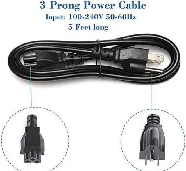 Alt view image 7 of 7 - Laptop Charger for Dell Inspiron XPS 45W 19.5V 2.31A Power Supply AC Adapter Compatible with Dell Inspiron 15 5000 5555 5558 5559 3552, XPS 11 12 13 Ultrabook, HA45NM140 DA45NM140 LA45NM140 HK45NM140