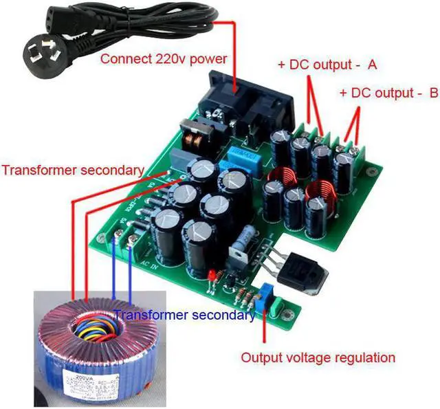 Alt view image 4 of 4 - 2-Stage Filtering 80W DC Linear Power Supply DC12V for Upgrade Audio Speaker Related Equipment NAS CAS PC HiFi