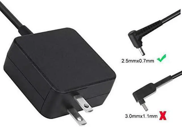 Alt view image 4 of 7 - 26W AC Adapter Charger for Samsung 11.6" Chromebook 3 PA-1250-98 Xe500c13 Xe500c12 Xe501c13 500C 501C Xe503c12 Xe503c32 503C Laptop Power Supply Cord