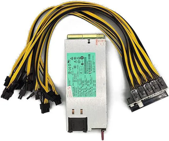 Main image of Qahesnv 1200W Miner Power Supply DPS-1200FB A 438202-002 DL580G5 1200W PSU Ethereum Apw3 BTC Asic Bitcoin Miner Breakout Box