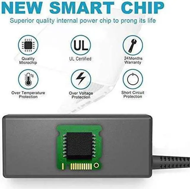 Alt view image 3 of 6 - 45W AC Charger Fit for Lenovo IdeaPad FLEX-14API FLEX-14IML FLEX-15IWL Laptop Power Supply Adapter Cord