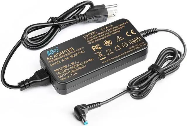 Alt view image 5 of 7 - KFD AC Adapter 135W for Acer Predator Helios 300 Nitro 5 Gaming Laptop PH315-52-78VL PH315-51-78NP PH315-52 PH315-51;AN515-41 AN515-51 A515-53 Acer Aspire V17 Nitro VN7-792G-59CL PA-1131-16 Aspire 7 5