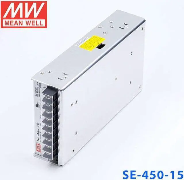 Alt view image 4 of 5 - MW Mean Well Enclosed Type SE-450W-12/15/24/3.3/36/48/5V Non-PFC SE Series 450W Single Output Power Supply (SE-450-15)