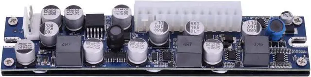 Main image of Gaeirt 19V DC Input Pin Power Module, DC 19V Short Circuit Protection Overvoltage Protection DC-ATX Power Supply for Computer for 24pin ATX to 12V AUX