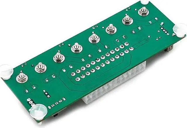 Alt view image 4 of 6 - LYMY Computer add-on Card Electric Circuit 24 Pins ATX Benchtop Power Supply Computer 24 Pins ATX Breakout Board Module Dc Plug Connector with USB 5V Port Computer Accessories