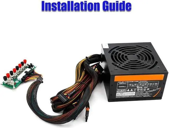 Alt view image 6 of 6 - LYMY Computer add-on Card Electric Circuit 24 Pins ATX Benchtop Power Supply Computer 24 Pins ATX Breakout Board Module Dc Plug Connector with USB 5V Port Computer Accessories