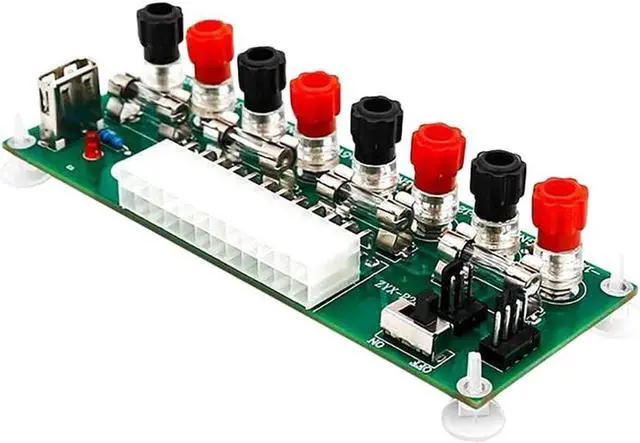 Main image of LYMY Computer add-on Card Electric Circuit 24 Pins ATX Benchtop Power Supply Computer 24 Pins ATX Breakout Board Module Dc Plug Connector with USB 5V Port Computer Accessories