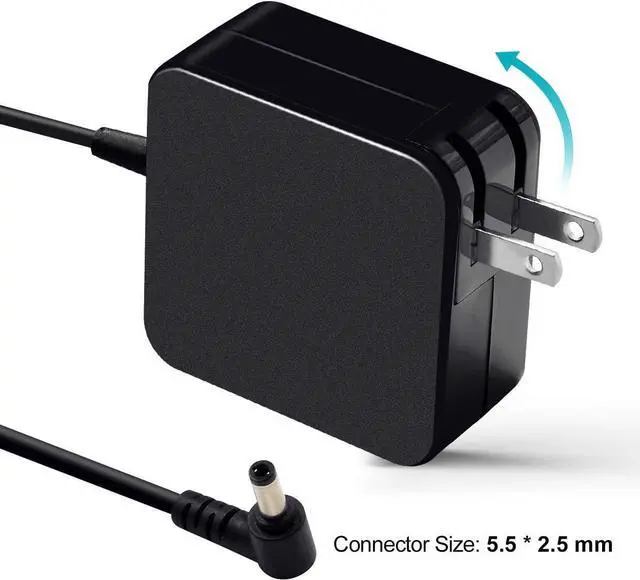 Alt view image 3 of 7 - 65W 19V 3.42A Adapter Charger for Asus ADP-65DW A X551M X540S X45A X550 X550ZA X551 X551CA X551MA X555LA EXA0703YH EXA1208UH AD887320 ADP-65BW B Power Cord