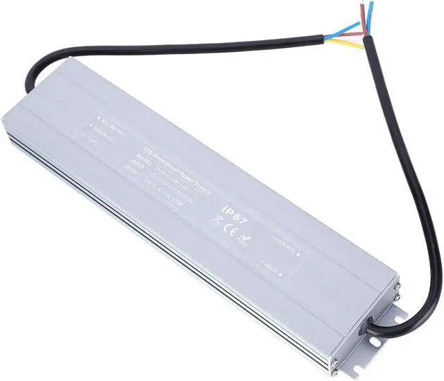 Alt view image 6 of 7 - Power Supply,Ultra-Thin Waterproof Switching Electric Source HRUW-150W-24V 100-240VAC AC-DC Power Supply50/60HZ