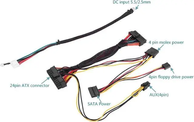 Alt view image 6 of 7 - 100% Silent LD 200W 19V DC Input Pin Power Module DC at Supply DC 24pin ATX to 12V AUX for Mini ITX Motherboards, with Overvoltage Protection and Short Circuit Protection