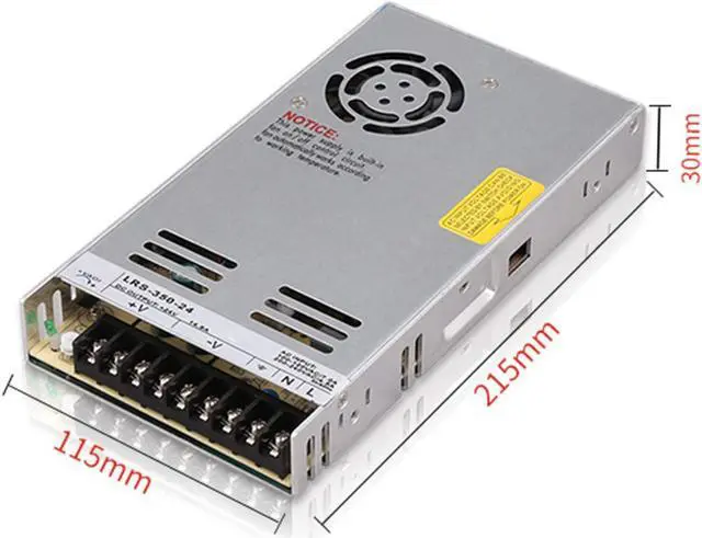 Alt view image 4 of 7 - SDLAJOLLA Mining Power Source, LRS-350-12/24/48V AC to DC Switching Power Supply Computer Accessories for ETH Rig Ethereum Bitcoin Miner