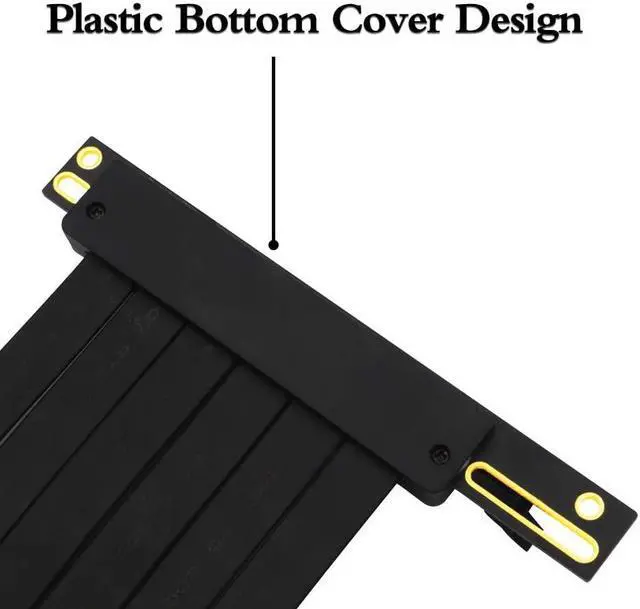 Alt view image 7 of 7 - PCIe Riser Cable, 3.0 x16 PCI Express Riser Extender, Flexible High Speed 90 Degree GUP Riser Cable with 3.3v/12v Power LED for Graphics Card Vertical Mount (20cm 90 Degree)