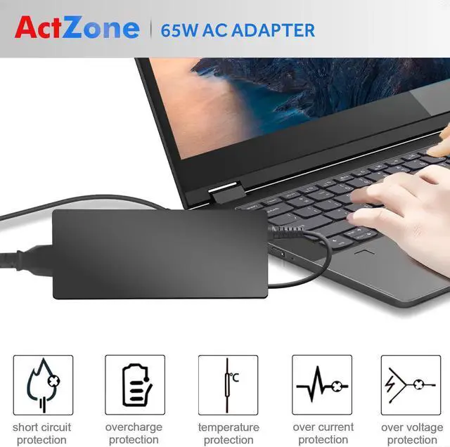 Alt view image 4 of 7 - 18.5V 3.5A 65W Ac Adapter Laptop Charger for Hp Pavilion DV7 DV6 DV5 DV4 G7 G6 DM4 G62 G72 Series Probook 430 440 450 455 G1 G2 Elitebook Folio 9470m 9480m Power Cord