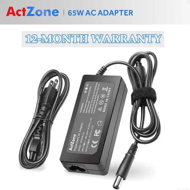 Alt view image 7 of 7 - 18.5V 3.5A 65W Ac Adapter Laptop Charger for Hp Pavilion DV7 DV6 DV5 DV4 G7 G6 DM4 G62 G72 Series Probook 430 440 450 455 G1 G2 Elitebook Folio 9470m 9480m Power Cord