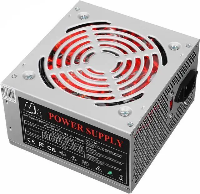 Alt view image 7 of 7 - 530W PC Power Mute Wear-Resisting 12V ATX Computer Case Power Supply