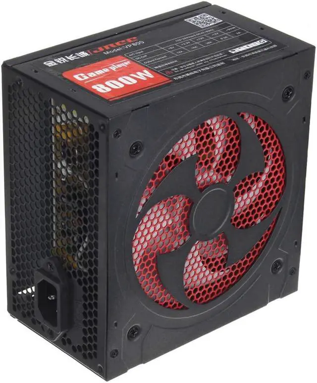 Alt view image 4 of 5 - ZEFS--ESD Compatible 800W Gaming PC Power Supply PFC Silent Fan ATX 20+4pin 12V PC Computer PC Power Supply for AMD Computer for 3D Printer