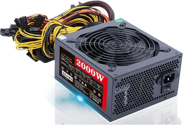 Main image of HaoJieHan BTC Modular Mining Power Supply,2000W Professional Mining Rig System Power Supply, Support 6/8 GPU PSU ETH Rig Ethereum Mine for Bitcoin Mining