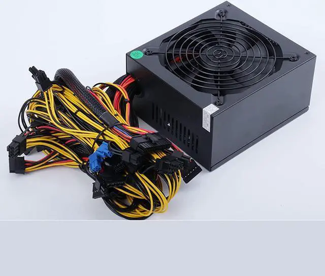 Alt view image 2 of 7 - HaoJieHan BTC Modular Mining Power Supply,2000W Professional Mining Rig System Power Supply, Support 6/8 GPU PSU ETH Rig Ethereum Mine for Bitcoin Mining