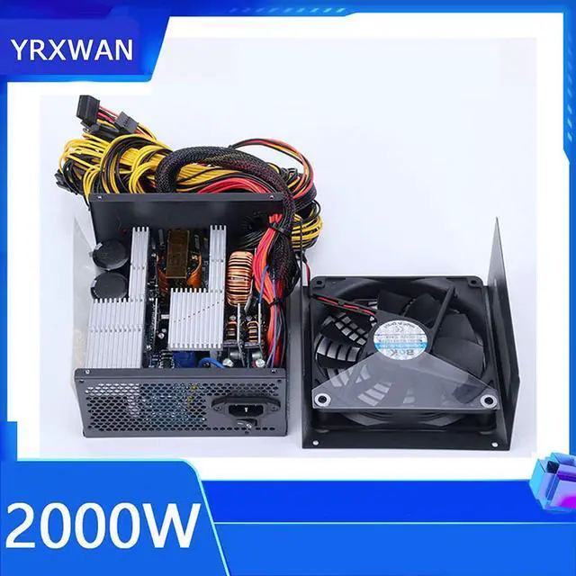 Alt view image 3 of 7 - HaoJieHan BTC Modular Mining Power Supply,2000W Professional Mining Rig System Power Supply, Support 6/8 GPU PSU ETH Rig Ethereum Mine for Bitcoin Mining