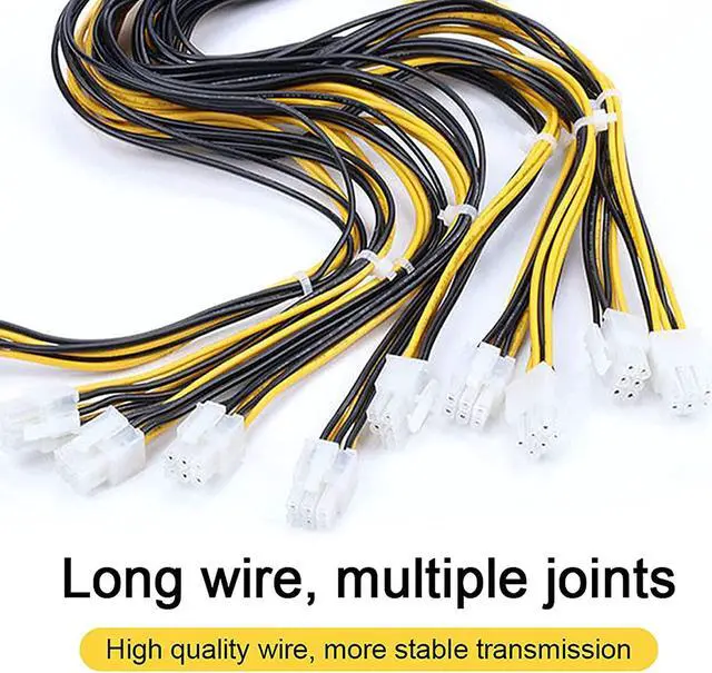 Alt view image 6 of 7 - HaoJieHan 2000W ATX Mining Power Supply PSU,6 Pin for 6 GPU ETH Rig Ethernet Miner-Quiet Cooling Fan,BTC Mining Rig System Mining Power Supply