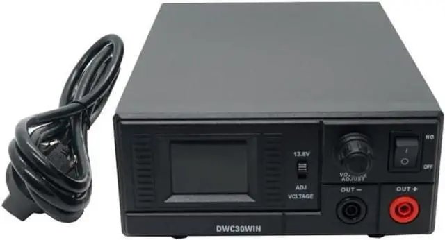 Main image of Switching Power Supply DWC30WIN, Universal Compact 13.8 Volt DC 110V AC Home Lab AC-DC Converter Power Supply for CB/HAM Radio Mobile, Output Current 30A(Max), Liquid-Crystal Display