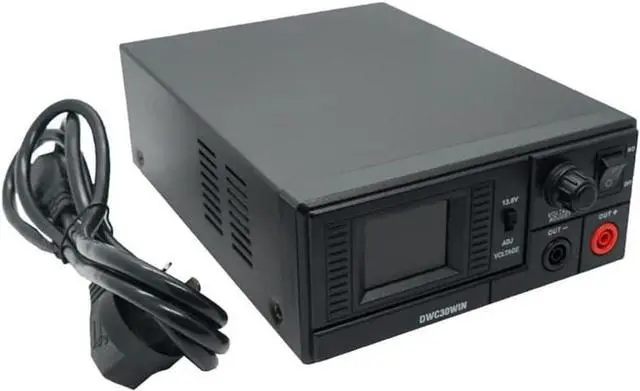 Alt view image 4 of 7 - Switching Power Supply DWC30WIN, Universal Compact 13.8 Volt DC 110V AC Home Lab AC-DC Converter Power Supply for CB/HAM Radio Mobile, Output Current 30A(Max), Liquid-Crystal Display