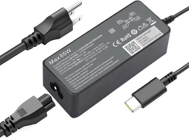 Main image of 65W 45W USB Type C Charger AC Adapter for Dell Chromebook 3500 3400 3100 3300 5300 5400 5500 7200 7300 7400 5190 2-in-1 Latitude 12 5285 5289 ?Latitude 13 3380 3390 XPS 12 9250 XPS 13 9350 9360