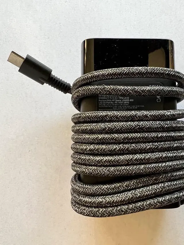 Alt view image 6 of 7 - New Version HP L04650-850 USB Type-C Ac Adapter For:HP Spectre x360 13-AE015DX, EliteBook x360, ProBook 430 G6, 44X G6, 45X G6, ProBook x360, 100% Compatible P/N: L04650-850 A065R161P 925740-002