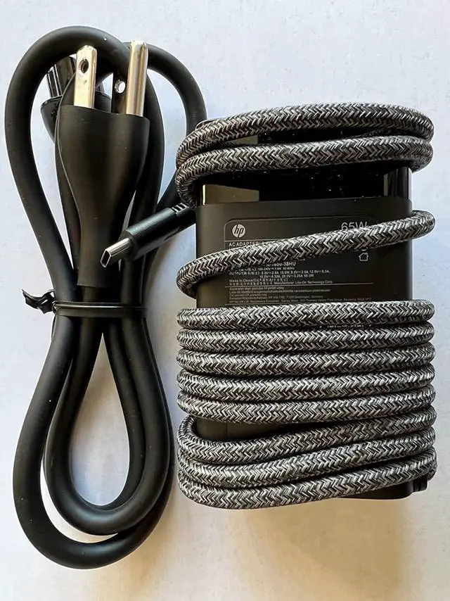 Alt view image 4 of 7 - New Version HP L04650-850 USB Type-C Ac Adapter For:HP Spectre x360 13-AE015DX, EliteBook x360, ProBook 430 G6, 44X G6, 45X G6, ProBook x360, 100% Compatible P/N: L04650-850 A065R161P 925740-002