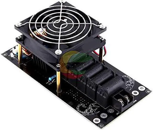 Alt view image 5 of 6 - DC 12V 36V ZVS Tesla Coil Induction Heating Board 1000W 20A Power Supply Module Assembled with Heater Cooling Fan Electronic