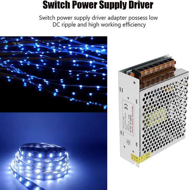 Alt view image 7 of 7 - Switching Power Supply Transformer Driver, Switch Power Supply Driver Adapter Reliable High Efficiency for LED Display CCTV for Radio Computer Engineering(S-120-24 (24V/5A/120W) AC100-240V)